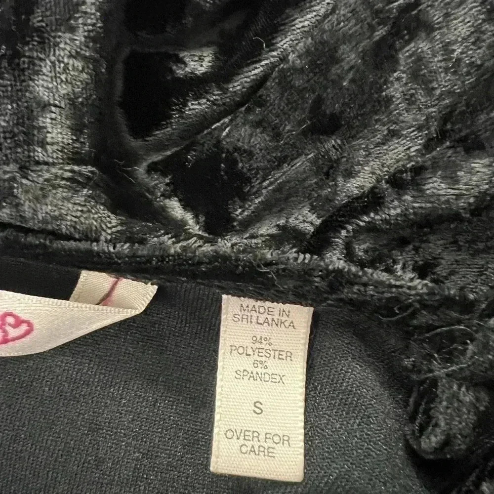 Vintage Victoria’s Secret Crushed Velvet Slip Dress Mini Small Black 90s 2000s - Picture 10 of 13